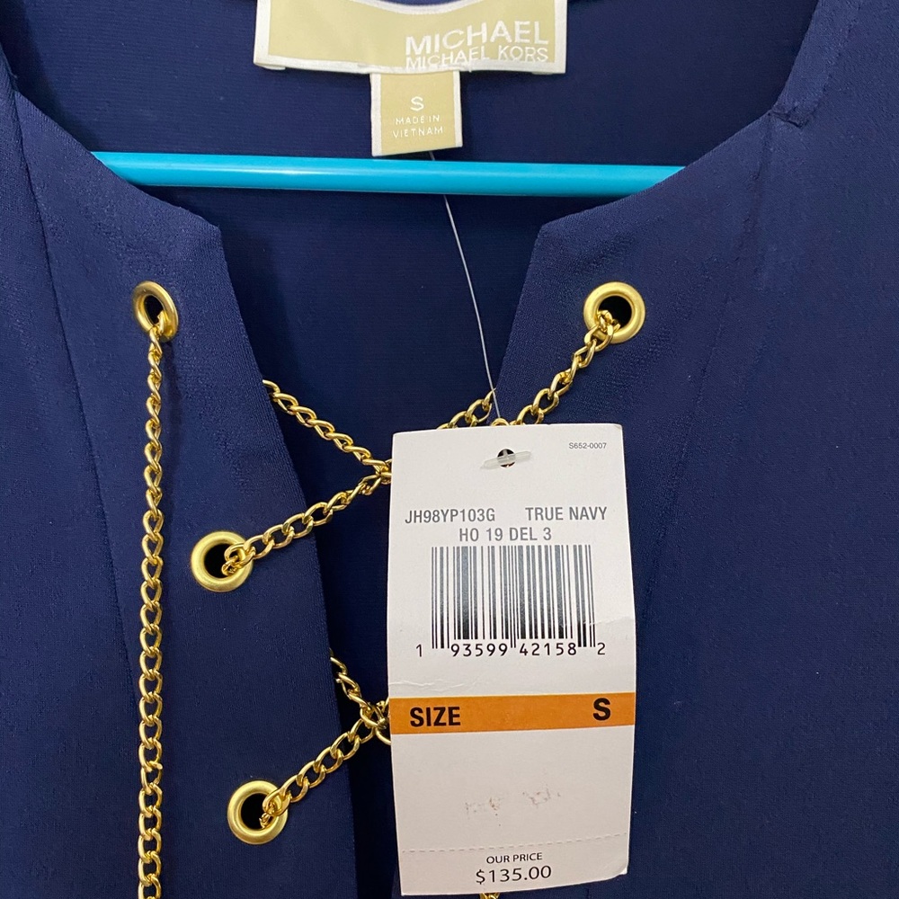 Michael Kors blue chain dress